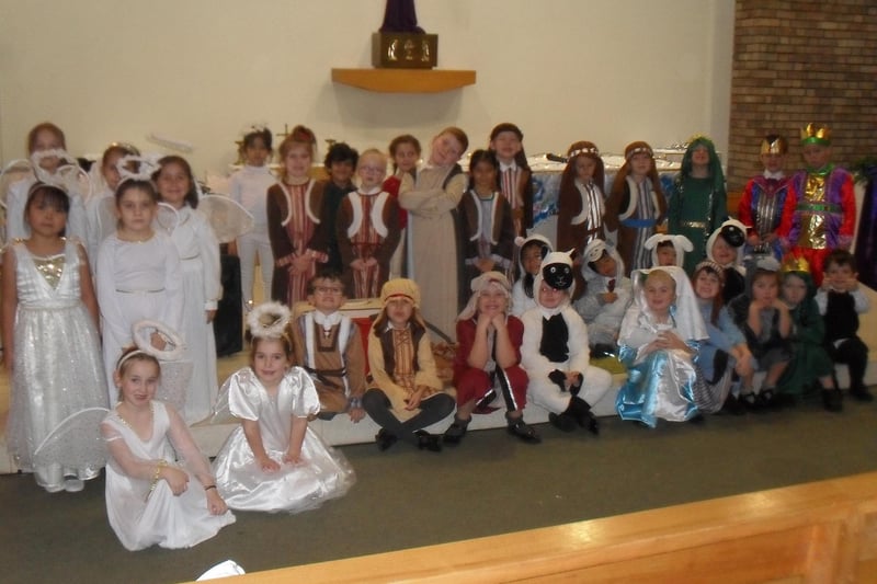 Students at St Paul's Catholic Primary School have put on a nativity show. Picture: Submitted