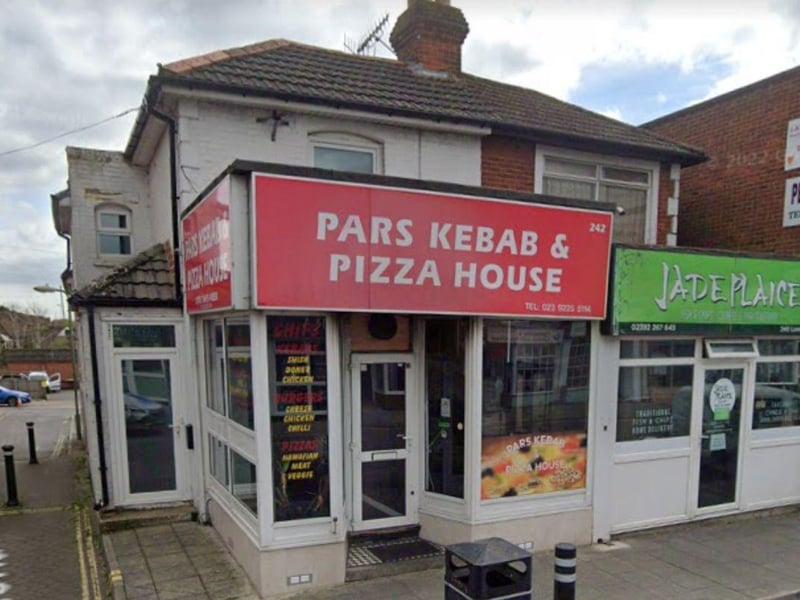Pars Kabab and Pizza at 242 London Road, Waterlooville was given a hygiene rating of 4 by the Food Standards Agency after an assessment on January 24.