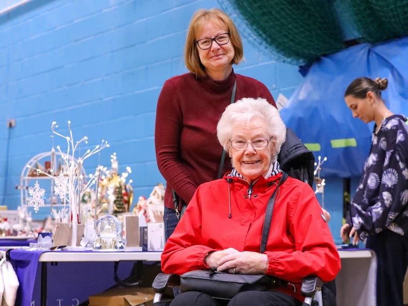 Barbara Sullivan and her daughter Joanne Sullivan. Fareham Indoor Christmas market, Fareham Leisure Centre
Picture: Chris Moorhouse