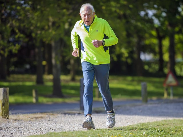 Peter Adams, (85) is a regular parkrunner who still regularly runs in events.
Picture: Allan Hutchings (060670-4766)