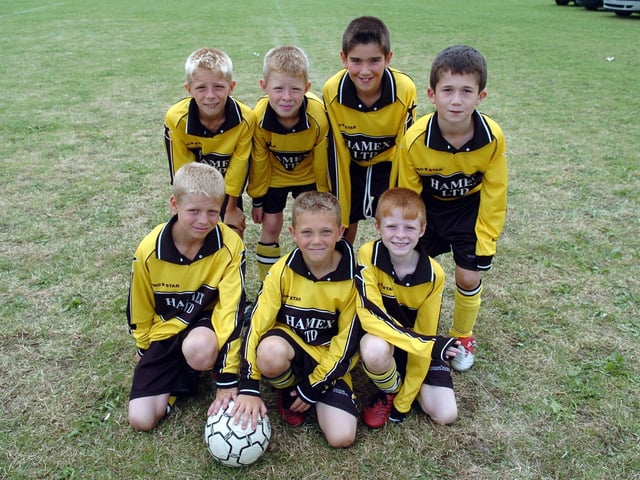 Back (from left): Fraser Colmer, Ryan Lewis, Martin Willitts, Joe Bassett. Front: Jack Whitney, Josh Gibbard, Alexander Cox