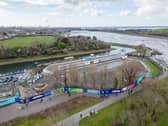 Hilsea Lido in Portsmouth will be closed until 2025 while redevelopments are being carried out. Residents are invited to give their thoughts on the plans which the design team have come up with. Picture: Solent Sky Services