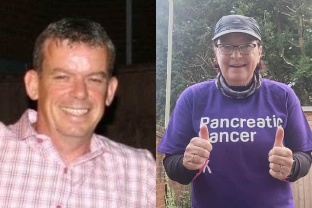 Jackie Goddard is going to be taking part in the London Marathon to raise money for pancreatic cancer in memory of her brother who died ten years ago. 
Picture credit: Jackie Goddard