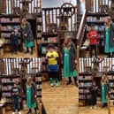 Child authors reading their story at the book launch with Senior Teacher Jennifer supporting