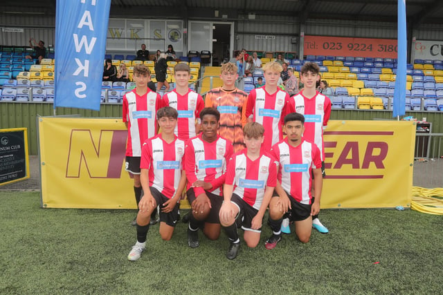Sholing Youth White U15s at the Havant and Waterlooville FC Summer Tournament. Picture: Dave Haines