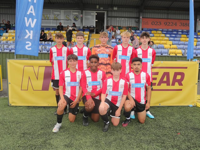 Sholing Youth White U15s at the Havant and Waterlooville FC Summer Tournament. Picture: Dave Haines