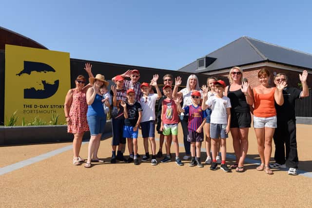 Youngsters from Chernobyl on their visit to Portsmouth in 2018, when they enjoyed a trip around the city on an old converted Routemaster bus
Picture: Duncan Shepherd