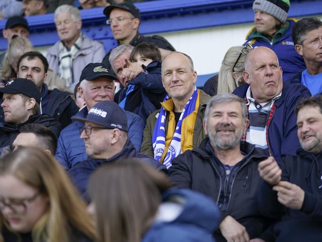 Pompey fans at the game against Accrington.