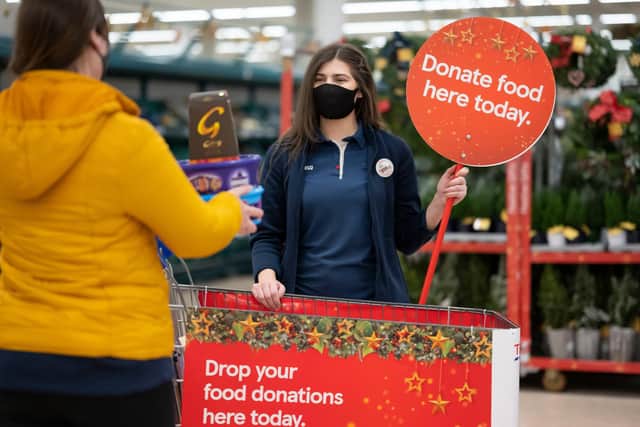 Tesco food collection, picture by Matthew Horwood