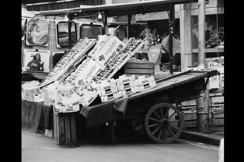 The Valvona family fruit stall pictured in Charlotte Street