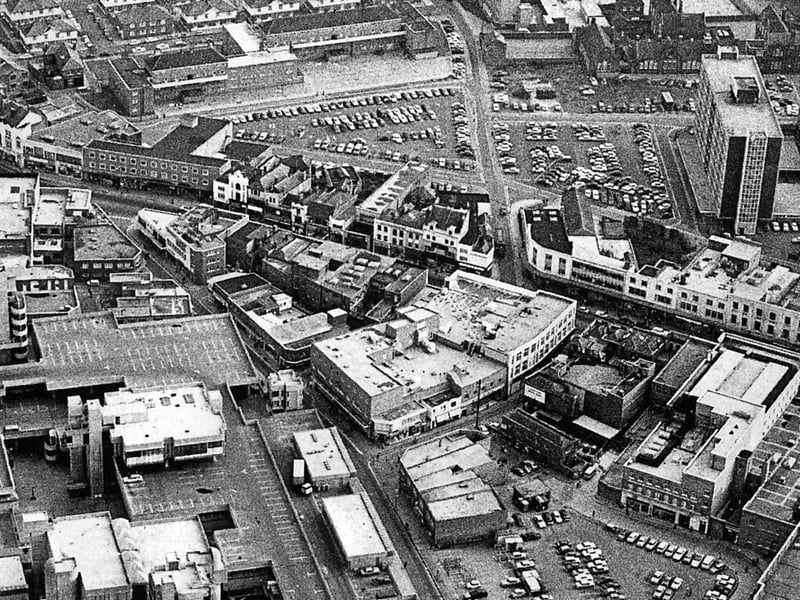 Top end of Commercial Road, with Charlotte  Street in the centre 1969.