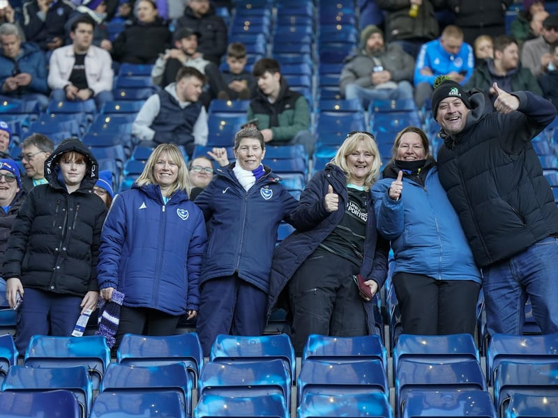 Enjoying Pompey's first trip to West Brom in more than 16 years.