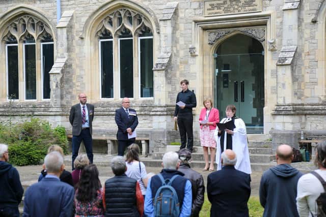 Act of Remembrance service led by the University’s Chaplain Reverend Dr Alison Green