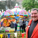Father Bob White at the St Mary’s May Fayre.