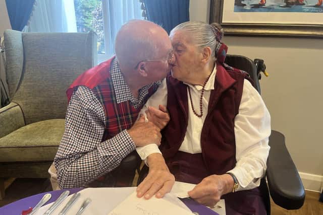 Charles and Jean on their anniversary.