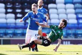 Ronan Curtis is again named up front for an unchanged Pompey side at Wigan. Picture: Joe Pepler