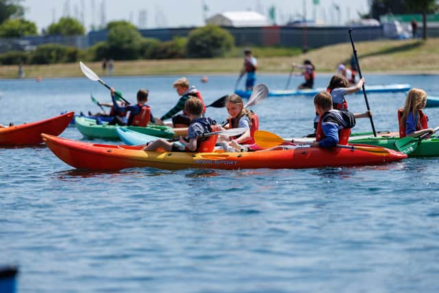 Kayaking at Gosport Marine Festival. Picture:Marcin Jedrysiak
