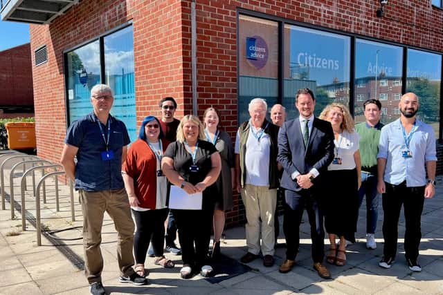 Portsmouth South MP Stephen Morgan visiting Portsmouth Citizens Advice Centre
