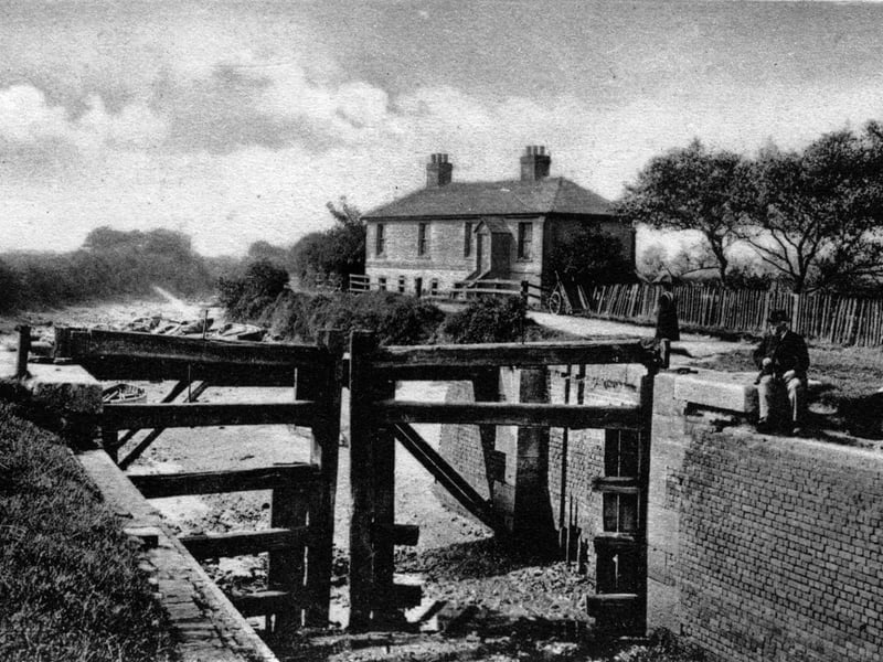 An undated picture, believed to show the Milton Locks area of Portsmouth, after the canal fell into disrepair in the middle of the 19th century. Picture: Paul Costen collection