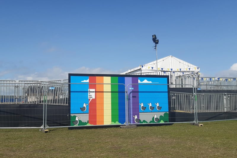 Artwork by the city's own Fark is among that would can be found dotted around the site - perfect for that selfie!