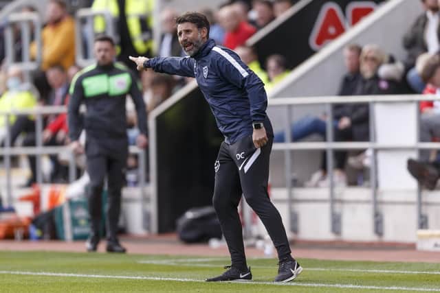 Danny Cowley delivered rousing words following the 4-1 defeat at Rotherham on Saturday. Picture: Daniel Chesterton/phcimages.com