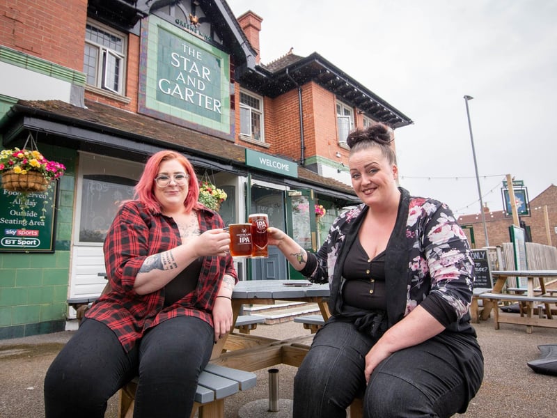 The Star and Garter pub is among those in the city fully booked when Pompey play a football game. Pictured: Meg Groves and her assistant manager, Lara Colman at The Star and Garter pub, Copnor, Portsmouth. Picture: Habibur Rahman