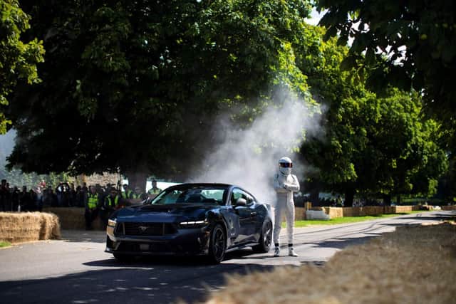 BBC Top Gear's The Stig at the Demonstration Runs