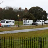 Travellers' encampment near the Royal Marines Museum in Southsea.

Picture: Chris Moorhouse