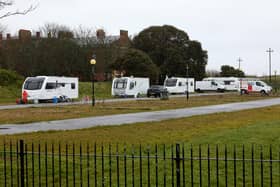 Travellers' encampment near the Royal Marines Museum in Southsea.

Picture: Chris Moorhouse