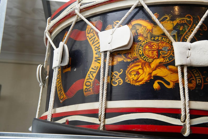A Royal Marines Drum. Picture: Habibur Rahman