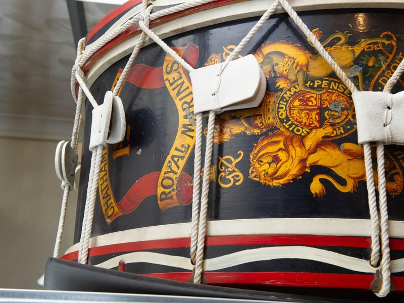 A Royal Marines Drum. Picture: Habibur Rahman