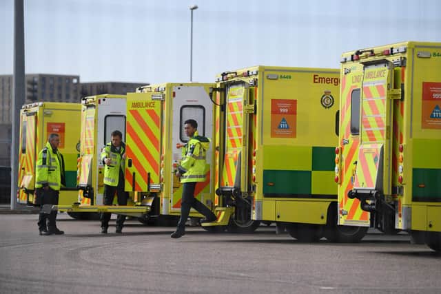 Military personnel are being drafted in to increase the number of ambulance drivers able to respond to emergencies during the coronavirus pandemic.

Photograph by DANIEL LEAL-OLIVAS / AFP