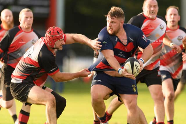 USP's Billy Rolfe in possession against Fareham Heathens. Picture: Keith Woodland