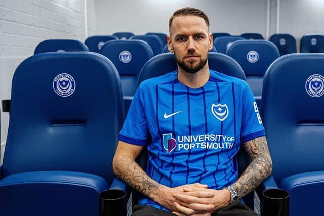 Alexander Milosevic arrived as a free transfer in March 2025, yet the defender never played for Pompey after suffering injury. Picture: Portsmouth FC