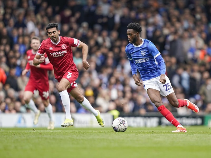 Abu Kamara on the attack against Shrewsbury. Picture: Jason Brown/ProSportsImages