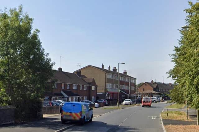 Two buses were vandalised as they traveled along Park House Farm Way in Leigh Park yesterday. Picture: Google Street View