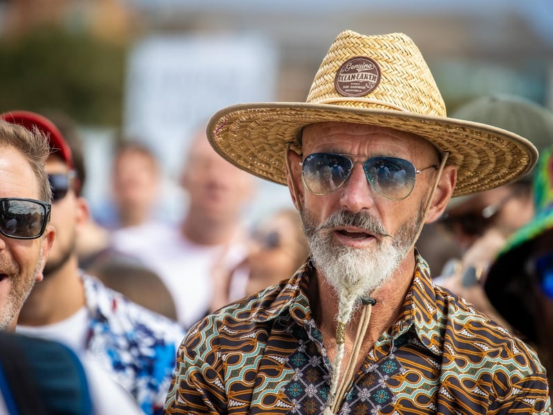 Fans watching Billy Nomates on the Common Stage. 
Picture: Alex Shute