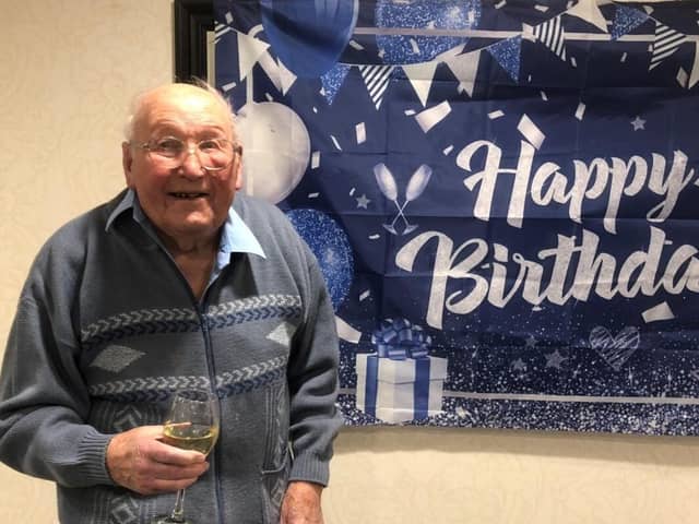 Parker Meadows resident Jeffrey Broadhurst celebrates his 101st birthday