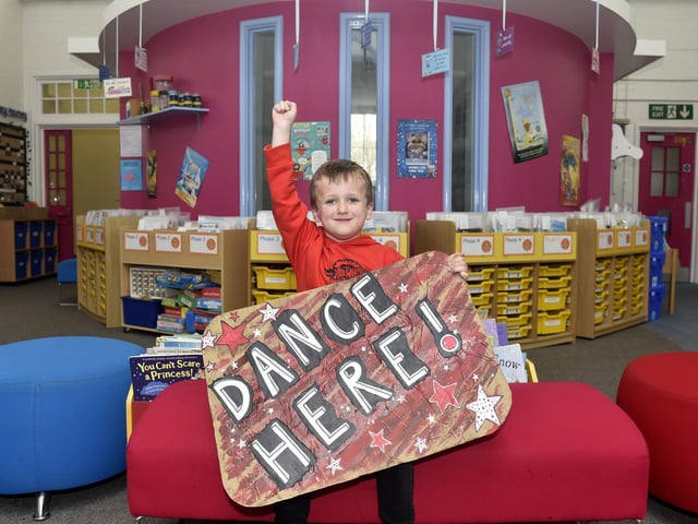 Stamshaw Infant Academy in North End Avenue, Portsmouth, held a Danceathon for Comic Relief on Friday, March 21, 2025. Pictured is: Charlie Spencer (6) who has raised £167.50 for the danceathon.Picture: Sarah Standing (210325-773)