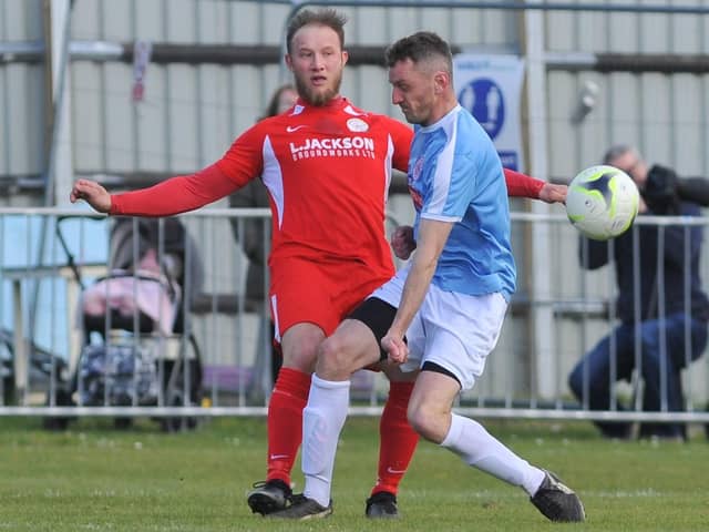 Hat-trick hero Connor Duffin in action during the 4-0 win against Bournemouth Poppies last weekend - taking his seasonal league tally to 40. Picture: Martyn White