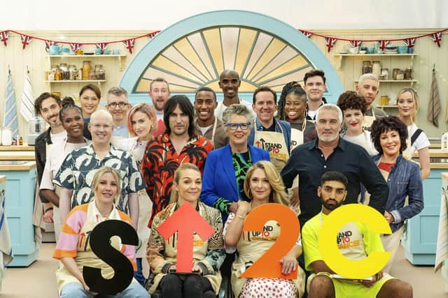 Matt Lucas, Noel Fielding, Prue Leith and Paul Hollywood are joined by a range of celebrity bakers. Photo: Channel 4/Love Productions/©Mark Bourdillon.