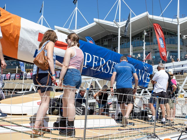 Pictured - Perseverance came 2nd in the racePhotos by Alex Shute