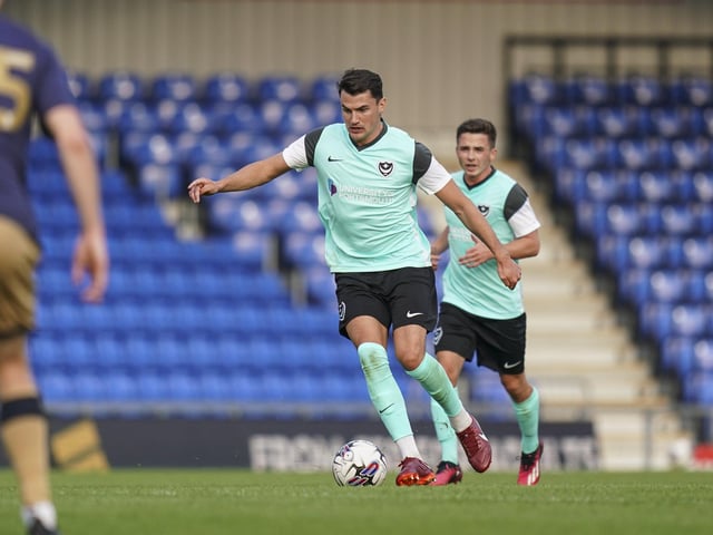 (Replaced by Conor Shaughnessy on 60 minutes) The first chance for Pompey fans to glimpse the former Manchester United in action and produced one great saving tackle early on after Stevenson was caught in possession. Early signs are encouraging.