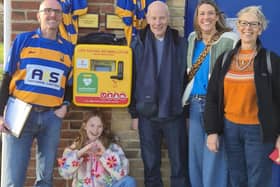 David Croft with Taff Crofts and his wife, daughter and granddaughter