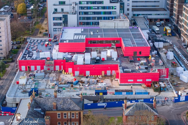 The new QA Emergency Department is starting to take some shape following months of construction work. 
Picture: Marcin Jedrysiak