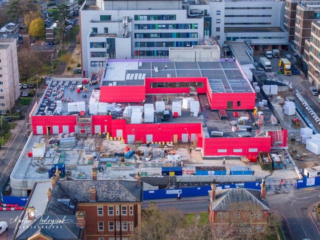 The new QA Emergency Department is starting to take some shape following months of construction work.
Picture: Marcin Jedrysiak