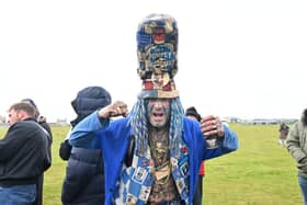 Thousands of Pompey FC fans flocked to Southsea Common to celebrate the team's League One title and promotion. Pictured: John Pompey WestwoodPicture Credit: Keith Woodland