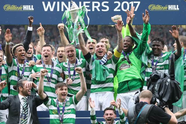 Celtic were unbeaten in 47 matches across three domestic competitions in 2016/17. Photo by Ian MacNicol/Getty Images.