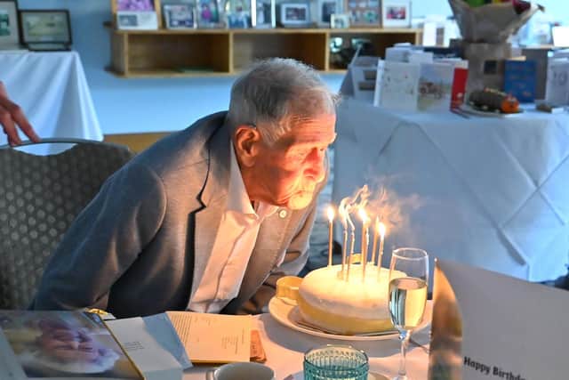 Howard Stowell's 100th birthday. Picture: Nigel Standerline/Streten Photographers.