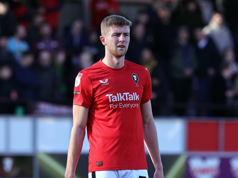 Joined Pompey’s League One rivals Burton on a free transfer in July 2021, going on to make 22 appearances and score once in the 2021-22.
His displays caught the eye of Salford, who paid an undisclosed fee to sign the central defender in July 2022.
Leak was a regular in this season’s League Two side, featuring 47 times and scoring twice, although was unused on the bench for both legs of their play-off semi-final defeat to Stockport.
Picture: Pete Norton/Getty Images